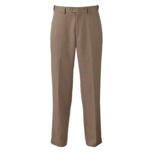 Croft & Barrow Men's Classic Fit Flat Front Dress Pants, Size: W36 X L32, Wheat